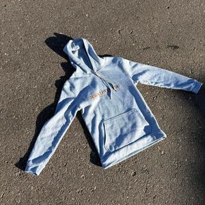 Grey & orange Jesus loves you hoodie #hoodie size Medium